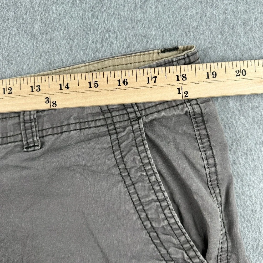 Unionbay Cargo Shorts Mens 36‎ Gray Messenger Flat Front Cotton Casual